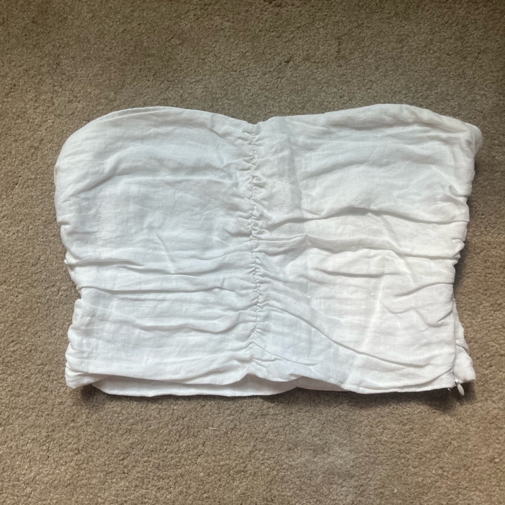 Aritzia wilfred linen tube top